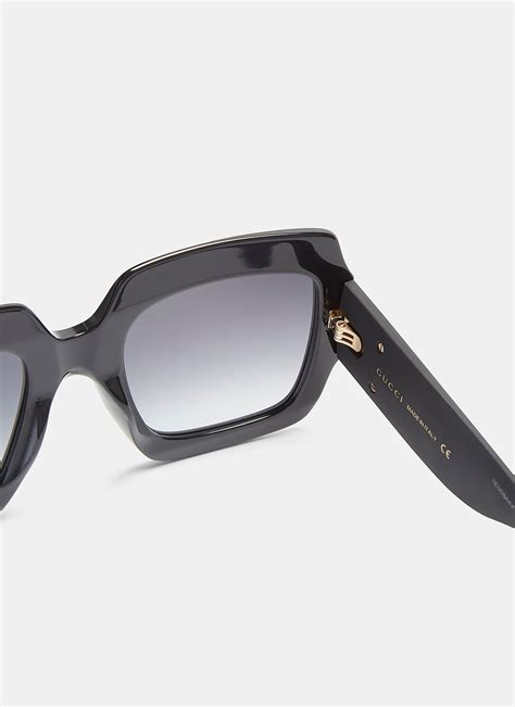 fake gucci oversize square-frame acetate sunglasses|Guide to Authenticating Gucci Sunglasses .